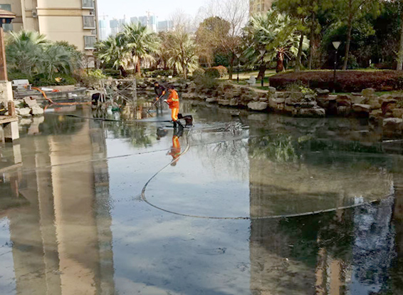 沈北景观池淤泥清理